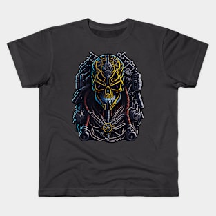 Cyborg Heads S03 D54 Kids T-Shirt